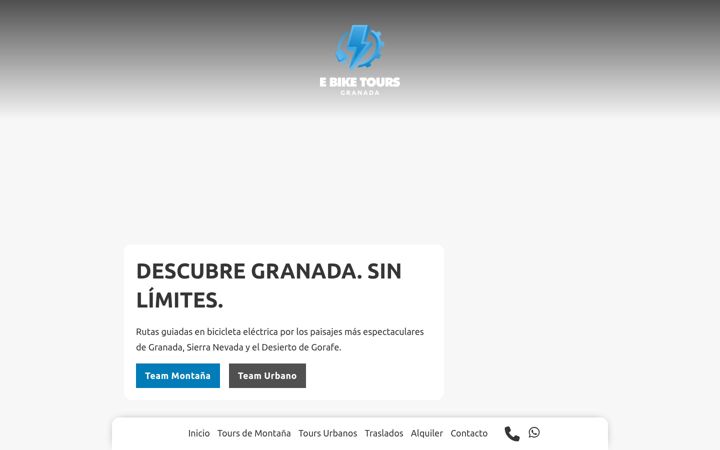 Screenshot of ebiketourgranada.com