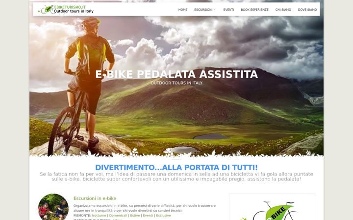 Captura de pantalla de ebiketurismo.it