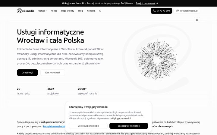 Kuvakaappaus sivustosta ebimedia.pl