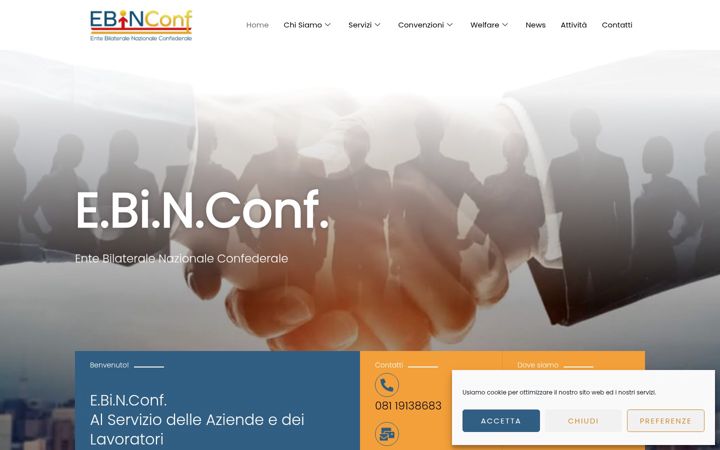 Captura de pantalla de ebinconfitalia.it