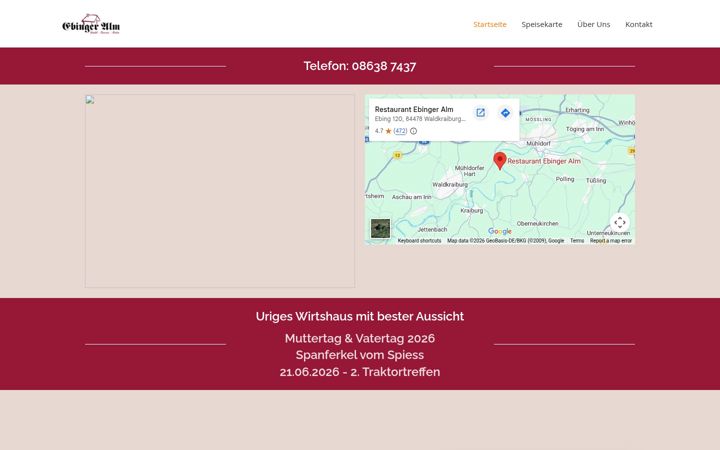 Screenshot of ebing-alm.de