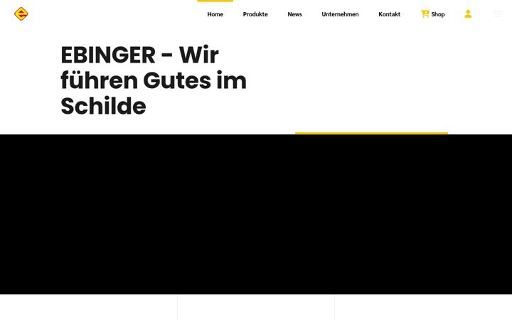 Екранна снимка на ebinger.co.at