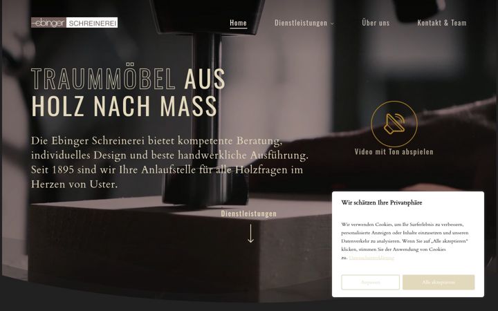 Screenshot of ebingeruster.ch