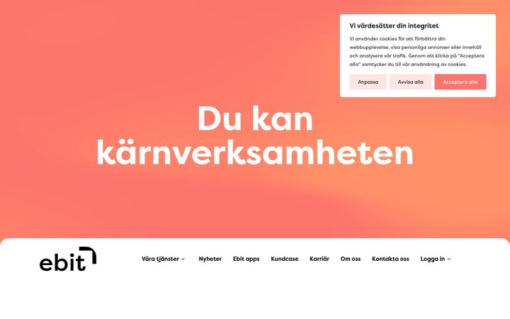 Screenshot von ebitab.se