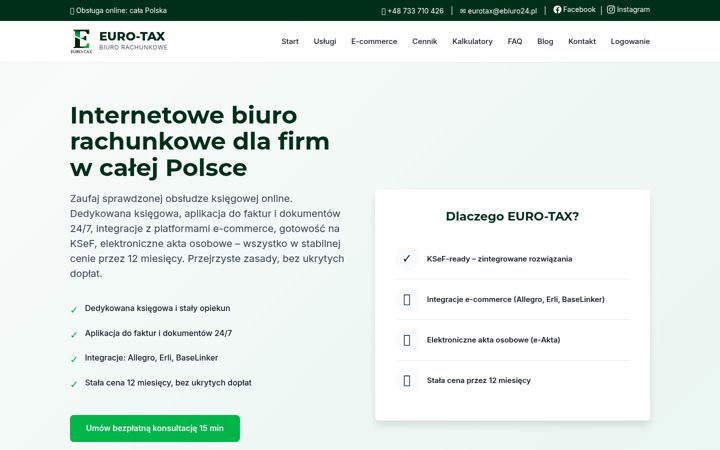 Screenshot of ebiuro24.pl