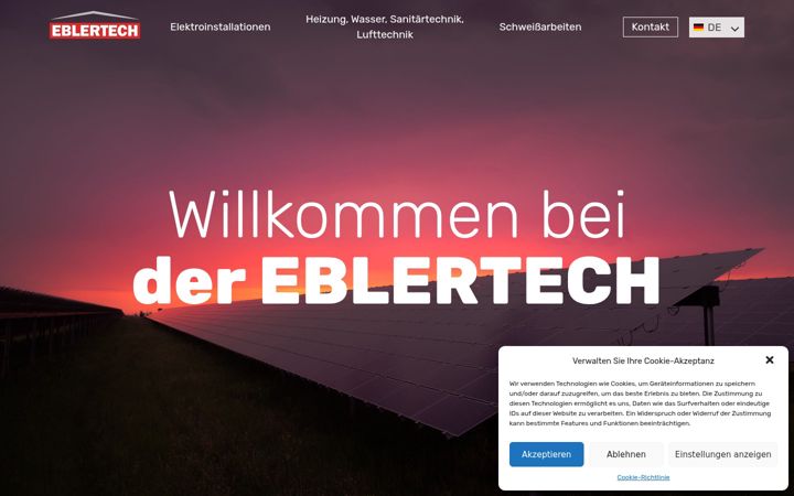 Screenshot of eblertech.de