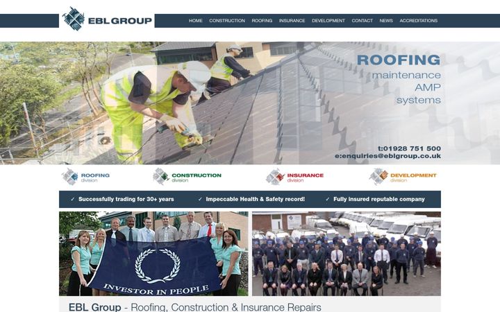 Screenshot of eblgroup.co.uk