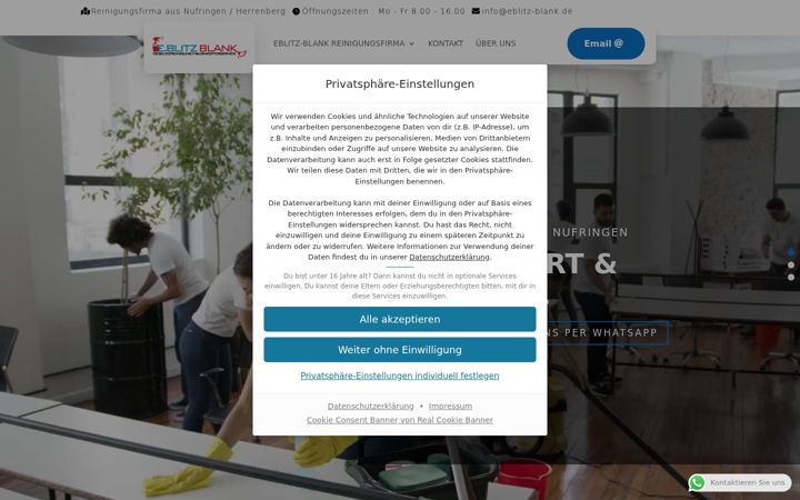 Screenshot of eblitz-blank.de