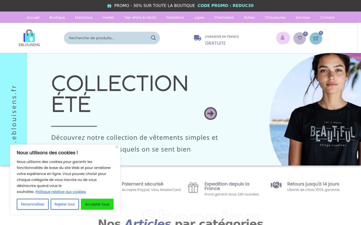 Screenshot of eblouisens.fr