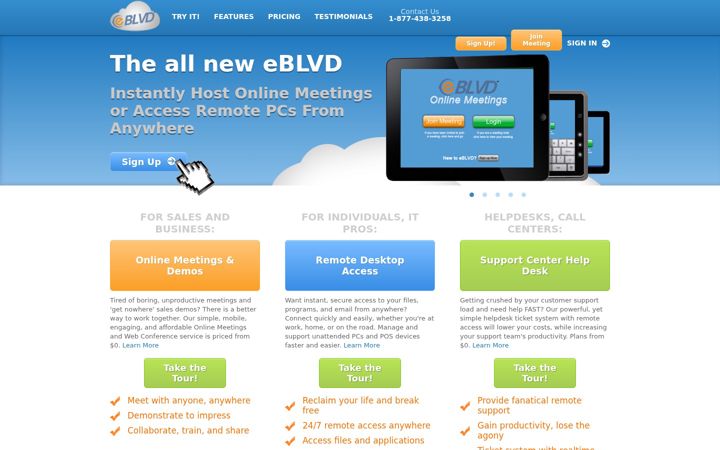 Screenshot of eblvd.com