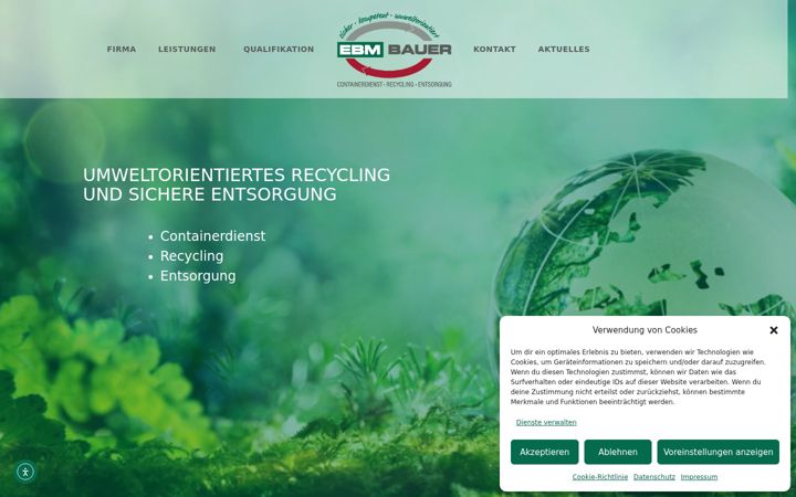 Screenshot of ebm-bauer.de