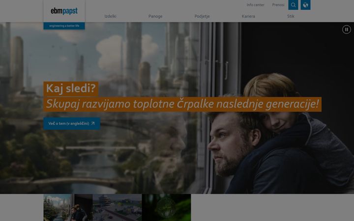 Snímek obrazovky ebm-papst.si