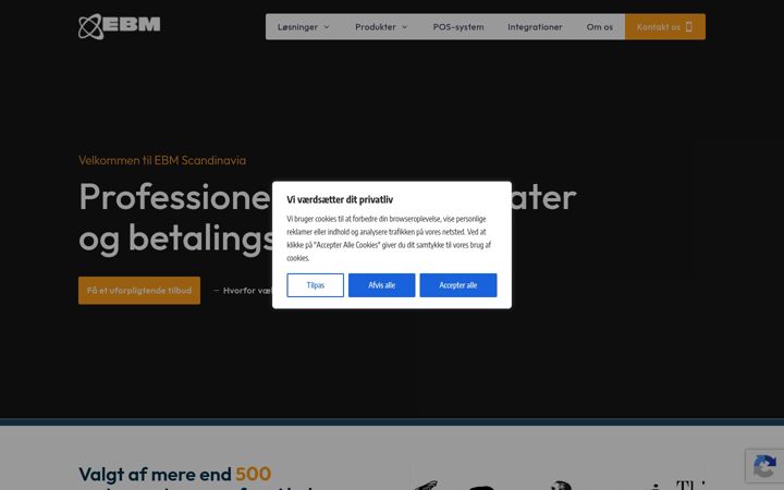 Screenshot of ebm.dk