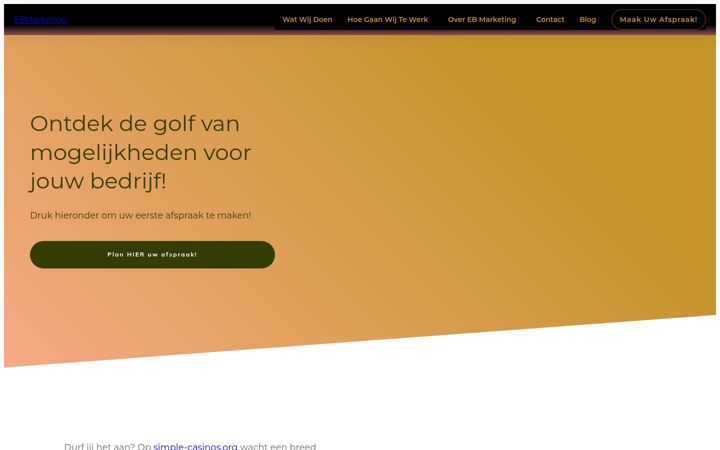 Screenshot of ebmarketing.nl