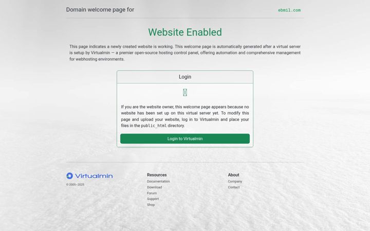 Screenshot of ebmil.com