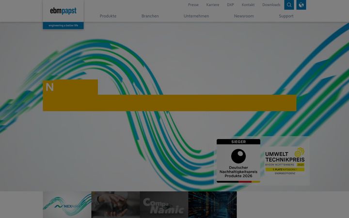 Screenshot of ebmpapst.at