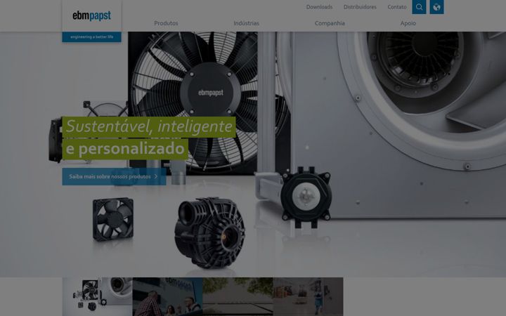 Screenshot of ebmpapst.com.br