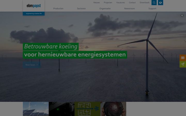 Screenshot of ebmpapst.nl