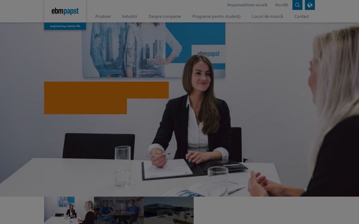 Screenshot of ebmpapst.ro