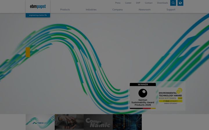 Screenshot of ebmpapst.ua