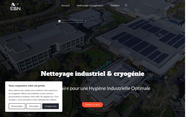 Captură de ecran a ebn-nettoyage.fr