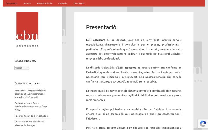 Screenshot of ebnassessors.com