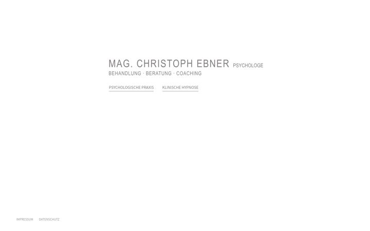 Screenshot of ebner-christoph.at