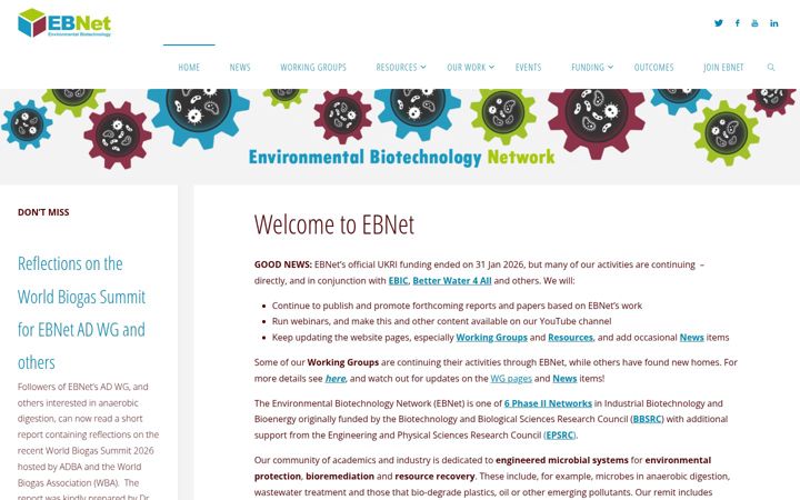 Screenshot of ebnet.ac.uk