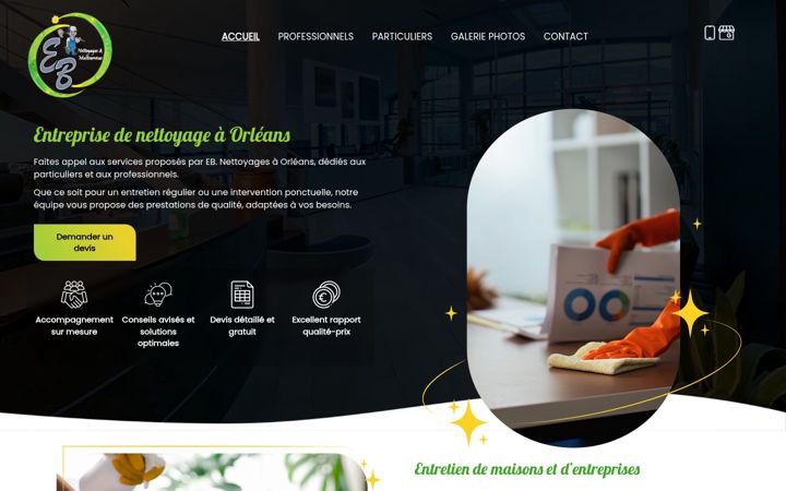 Screenshot of ebnettoyages.fr