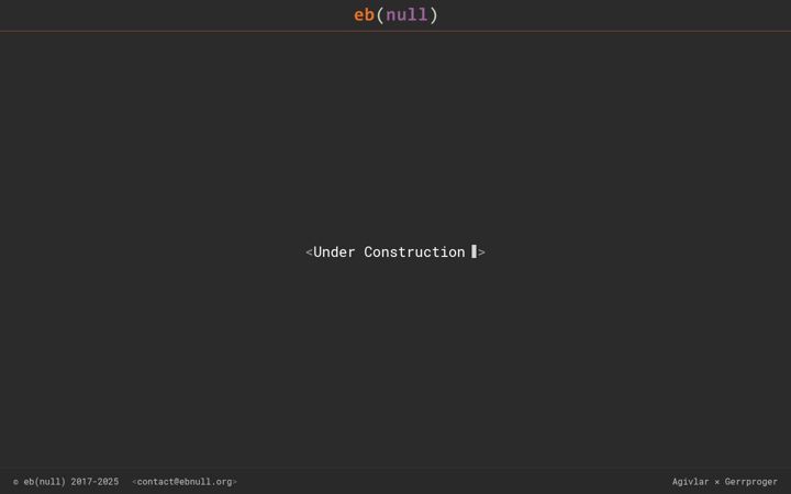 Screenshot of ebnull.org
