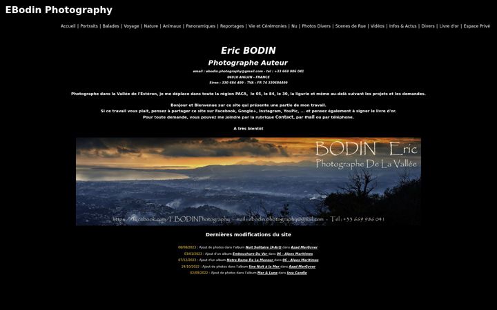Screenshot of ebodinphotography.com