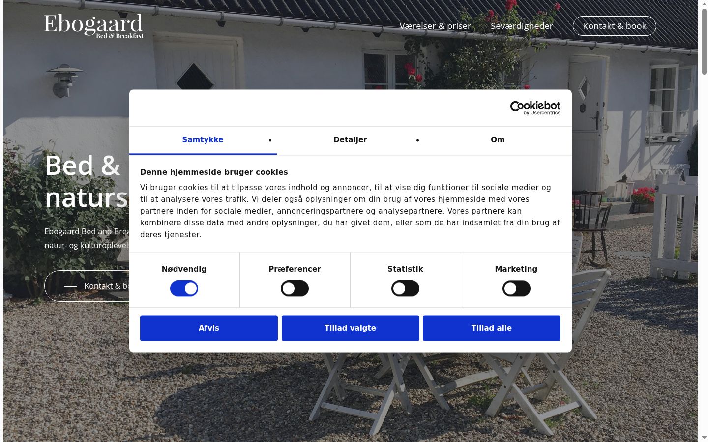 Capture d'écran de la bannière de consentement affichée avant toute interaction