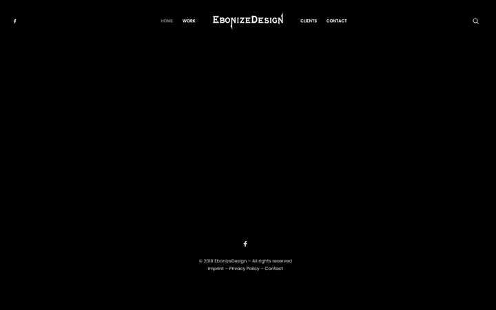Captura de pantalla de ebonizedesign.de
