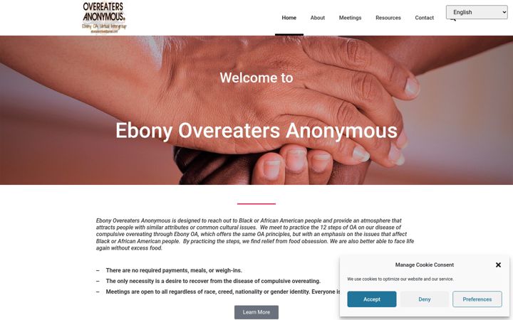 Screenshot of ebonyoavirtual.org