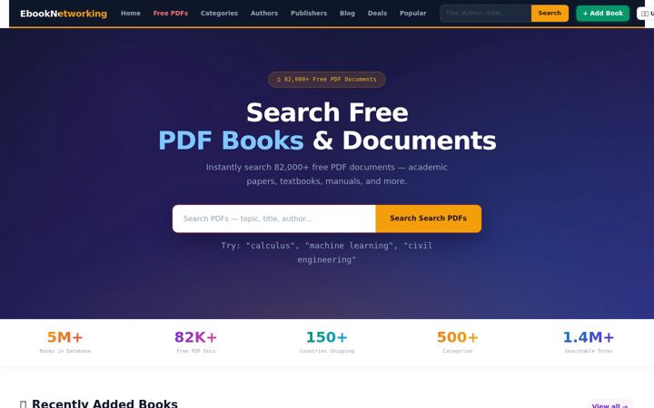 Screenshot of ebooknetworking.net