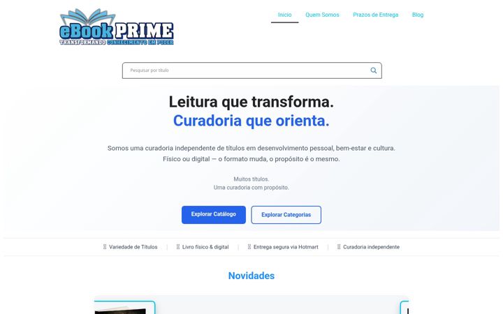 Skärmbild av ebookprime.com.br