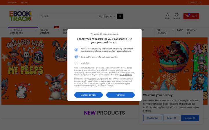 Screenshot of ebooktrack.com