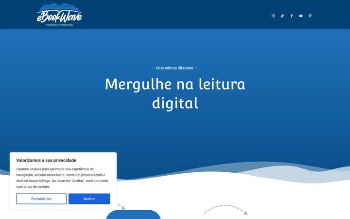 Skärmbild av ebookwave.com.br
