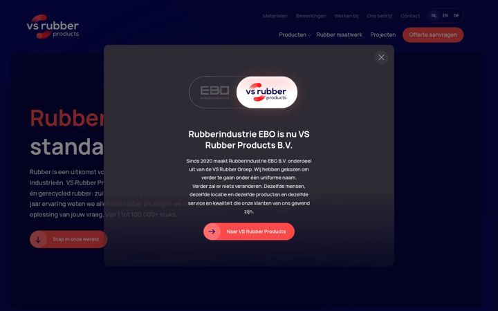 Screenshot of eborubber.nl