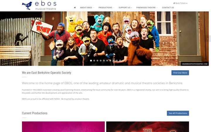 Screenshot of ebos.org.uk