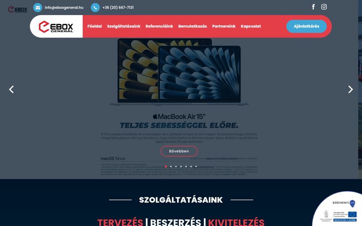 Screenshot of eboxgeneral.hu