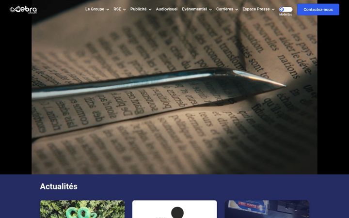 Screenshot of ebra.fr