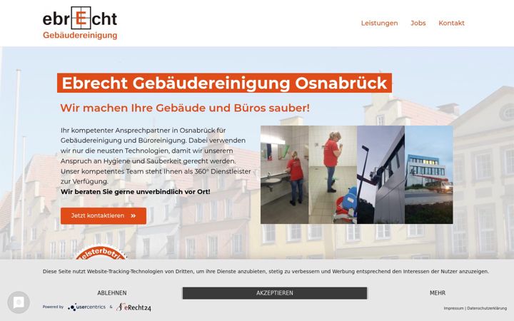Screenshot of ebrecht-gmbh.de