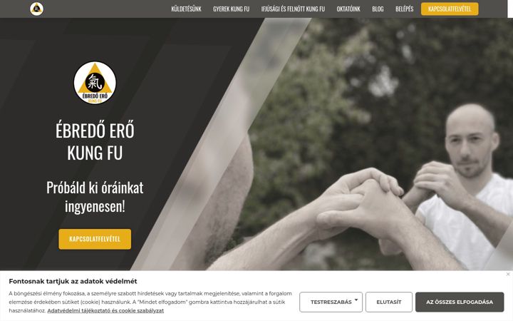 Ekraanipilt saidist ebredoerokungfu.hu