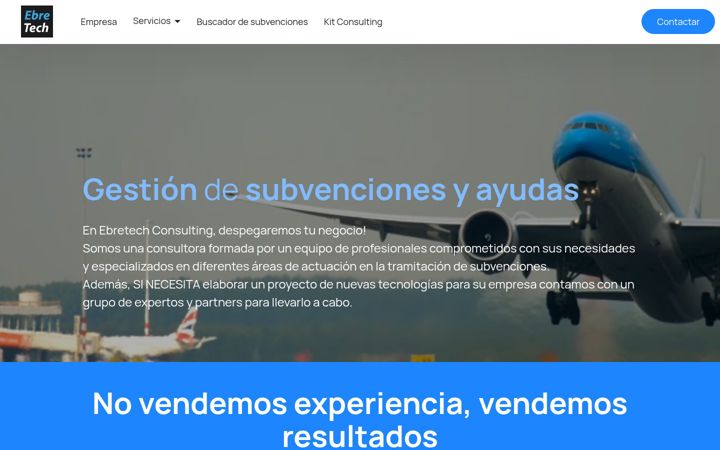 Captura de ecrã de ebretechconsulting.es