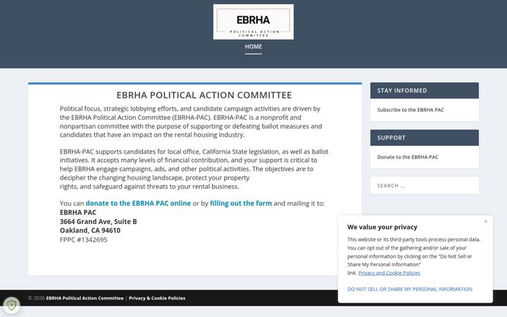 Ekrano kopija ebrhapac.org