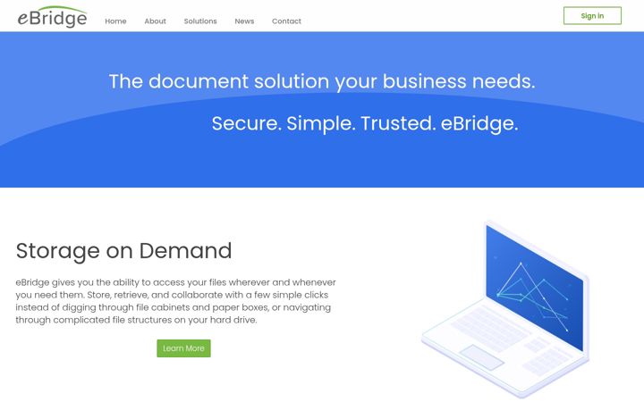 Screenshot of ebridge.com