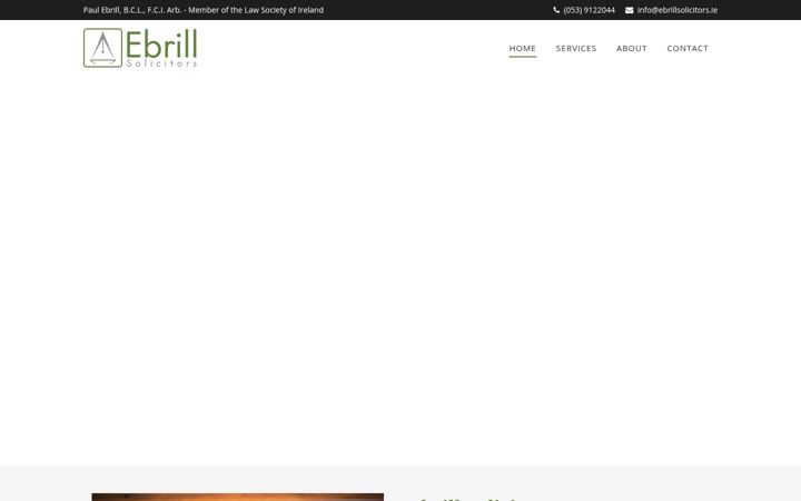 Skärmbild av ebrillsolicitors.ie