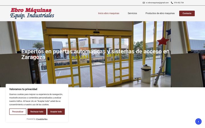 Screenshot of ebromaquinas.com