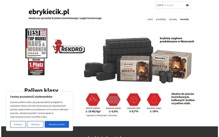 Screenshot of ebrykiecik.pl